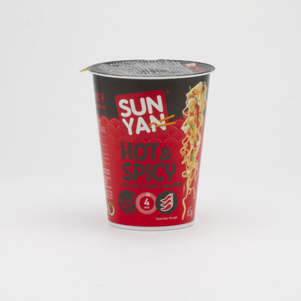 CUP SUN YAN HOT N SPICY FLAV NOODLES