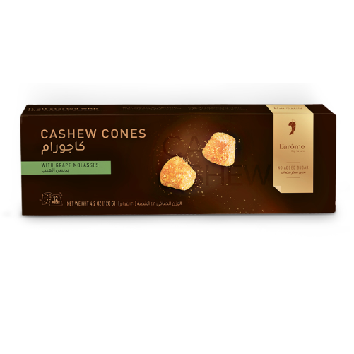 Cashew Cones – With Grape Molasses
