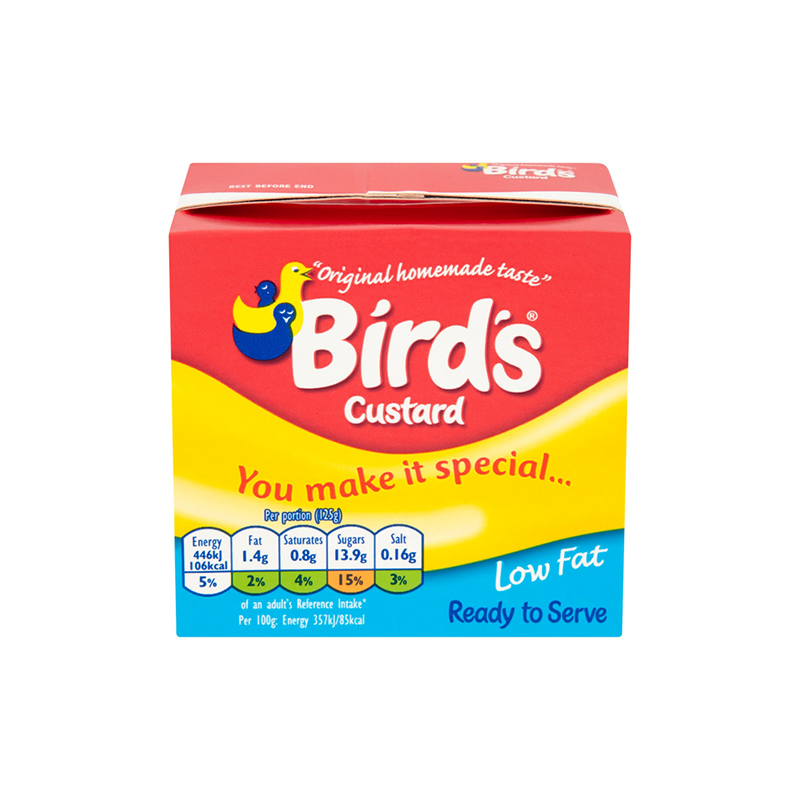 BIRD`S LOW FAT READY TO SERVE CUSTARD