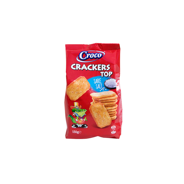 CROCO CRACKERS TOP SALT 150 G
