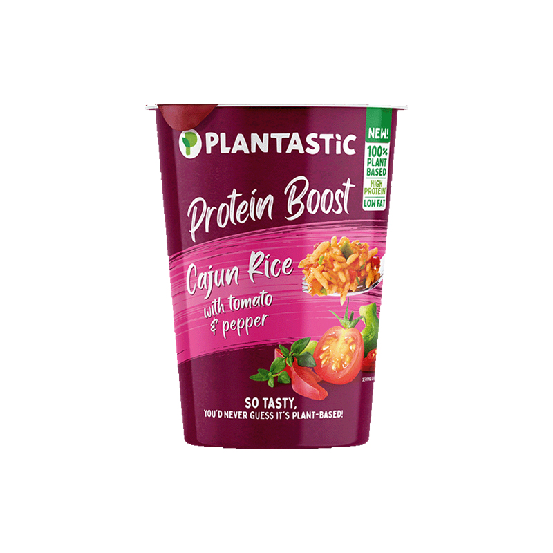 PLANTASTIC CUP CAJUN RICE WITH TOMATO & PEPPER