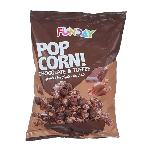 POPCORN TOFFEE WITH CHOCOLATE