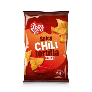 POCO LOCO CHIPS TORTILLA CHILLI 125 GR