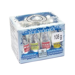 ABTEY BAR A VODKA MINI CRATE 12 BTLS LIQ ASS 108 GR CHOCO NOIR