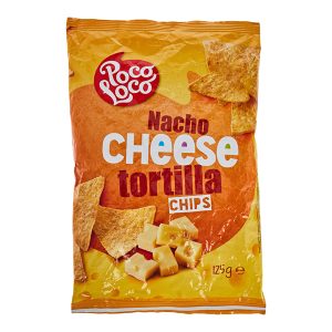POCO LOCO CHIPS TORTILLA CHEESE 125G