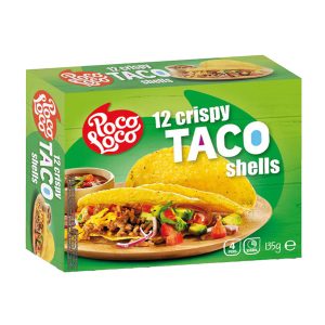 POCO LOCO TACO SHELLS - 12 CRISPY  135 GR