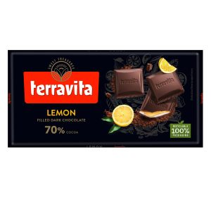 TERRAVITA ORANGE DARK CHOCOLATE 70% CACOA 90 GR