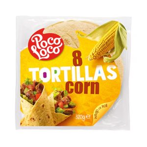 POCO LOCO TORTILLA CORN - 8PCS