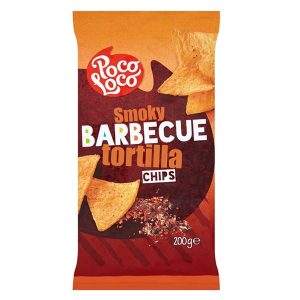POCO LOCO CHIPS TORTILLA BBQ 200G