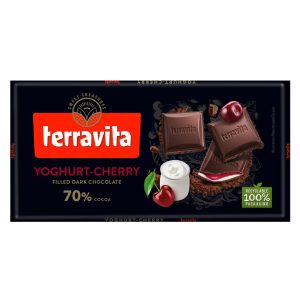 TERRAVITA DARK CHOCOLATE 70% WITH CHERRY FILLING 100 GR