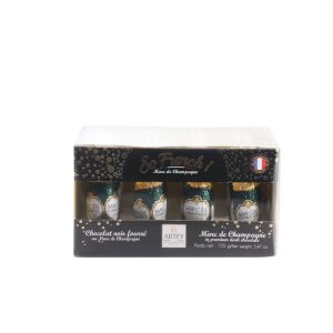 ABTEY CRATE SO FRENCH 12 BTLS CHOCO NOIR LIQ 155 GR