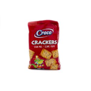 CROCO CRACKERS SESAME + POPPY 100G